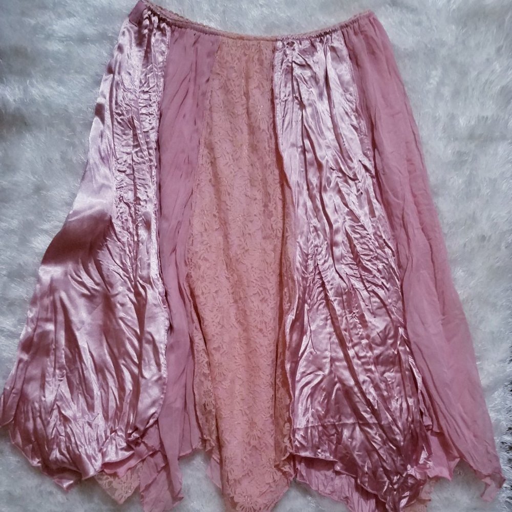 Vintage Flirty Layered Handkerchief  Skirt